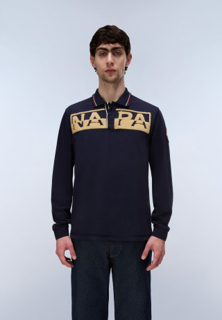 E-ARCHIVE POLO LS BLU MARINE 