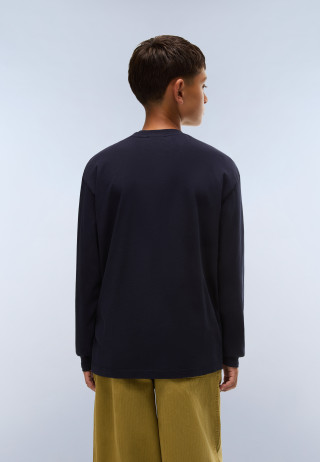 K S-NEW BOX LOGO LS BLU MARINE 