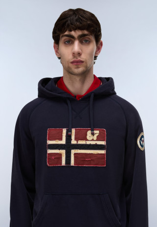 B-ARCHIVE SWEAT H BLU MARINE 