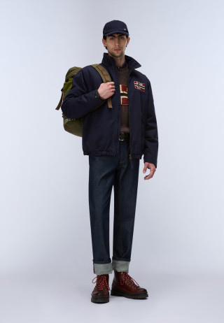 A-ARCHIVE JKT STAND BLU MARINE 