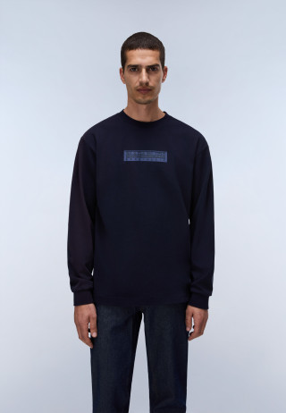 S-BOX LOGO LS 1 BLU MARINE 