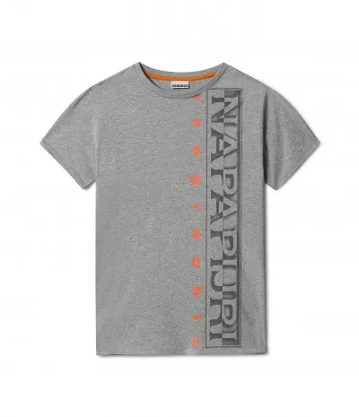 K SADYR LOGO MEDIUM GREY MELANGE 
