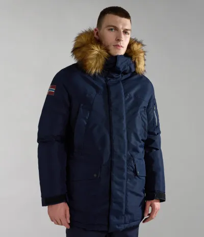 A-DNA EXPLORER PARKA BLU MARINE