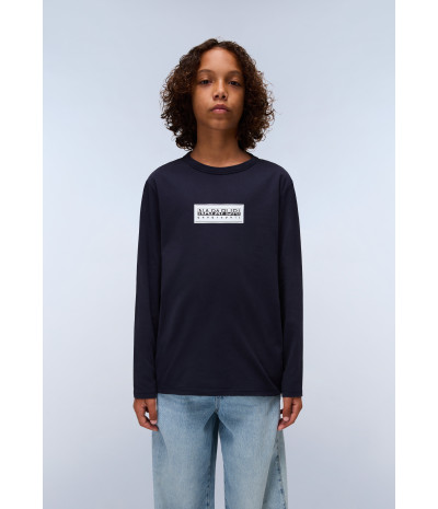 K S-CHAMOIS LS BLU MARINE 