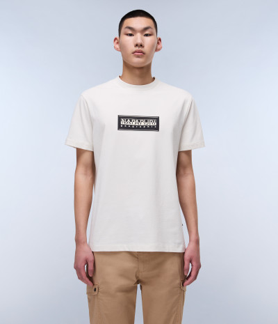 S-BOX LOGO SS WHITE WHISPER