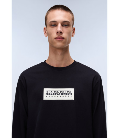 S-BOX LOGO LS BLACK 041 