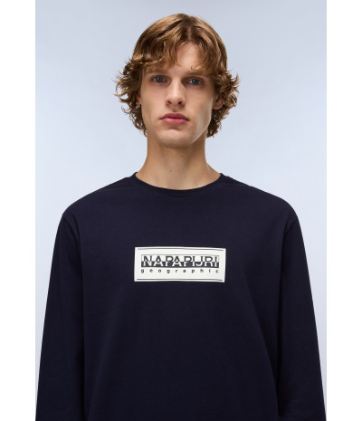 S-BOX LOGO LS BLU MARINE 
