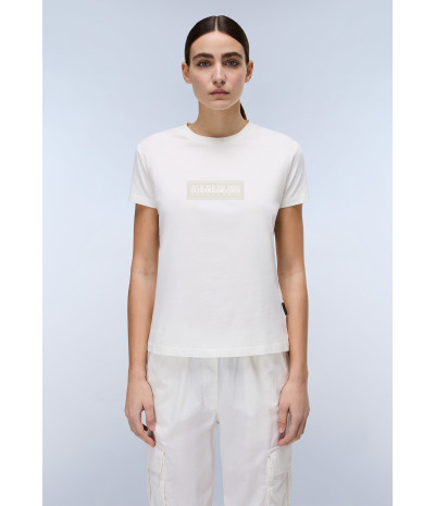 S-BOX LOGO SS W 1 WHITE HERON
