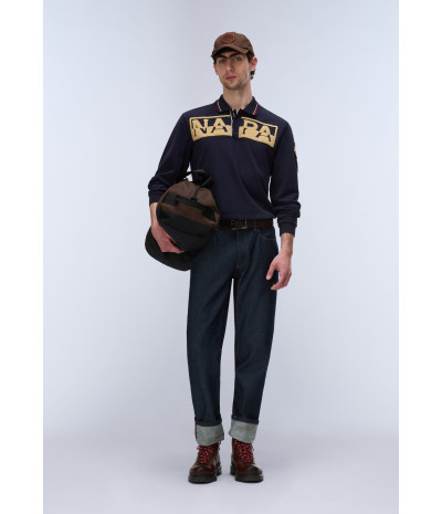 E-ARCHIVE POLO LS BLU MARINE 