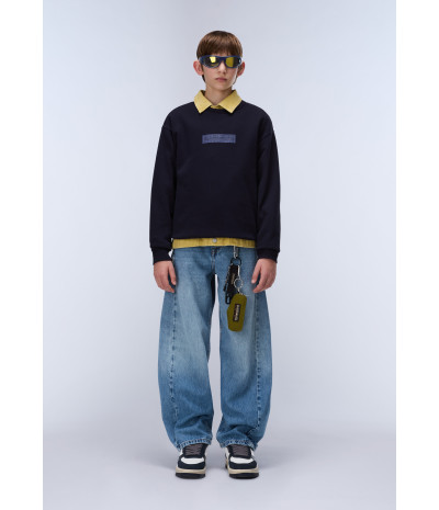 K B-NEW BOX LOGO C W BLU MARINE