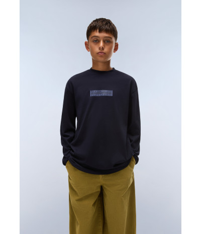 K S-NEW BOX LOGO LS BLU MARINE 