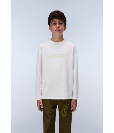 K S-NEW BOX LOGO LS WHITE WHISPER 