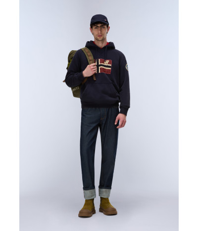 B-ARCHIVE SWEAT H BLU MARINE 