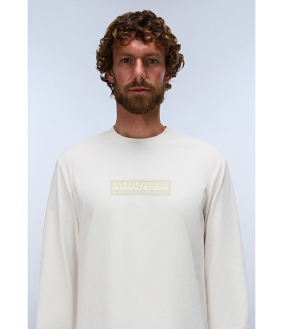 S-BOX LOGO LS 1 WHITE WHISPER