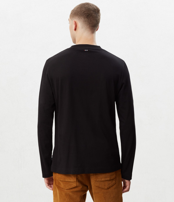 SERBER LS BLACK W EMBRO