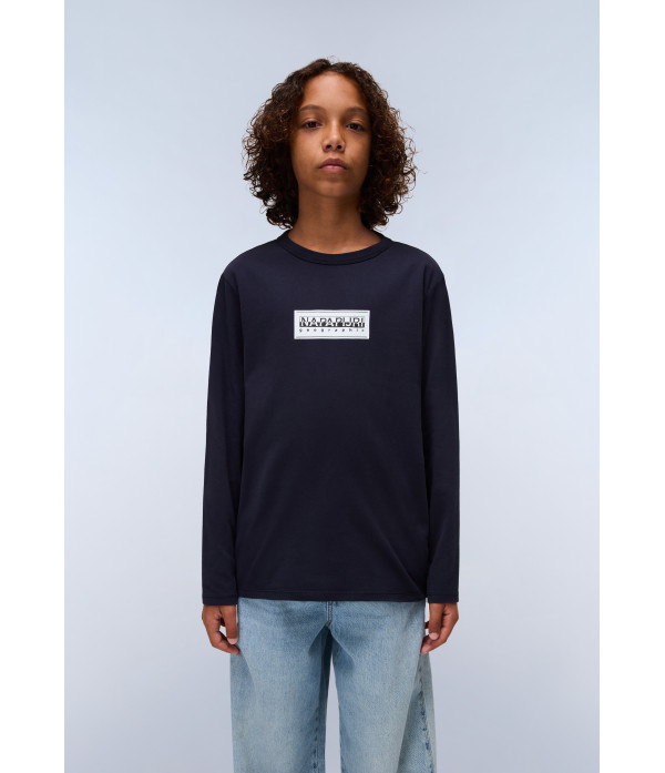 K S-CHAMOIS LS BLU MARINE