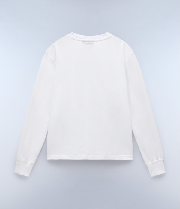 S-BOX LOGO LS W BRIGHT WHITE 002 