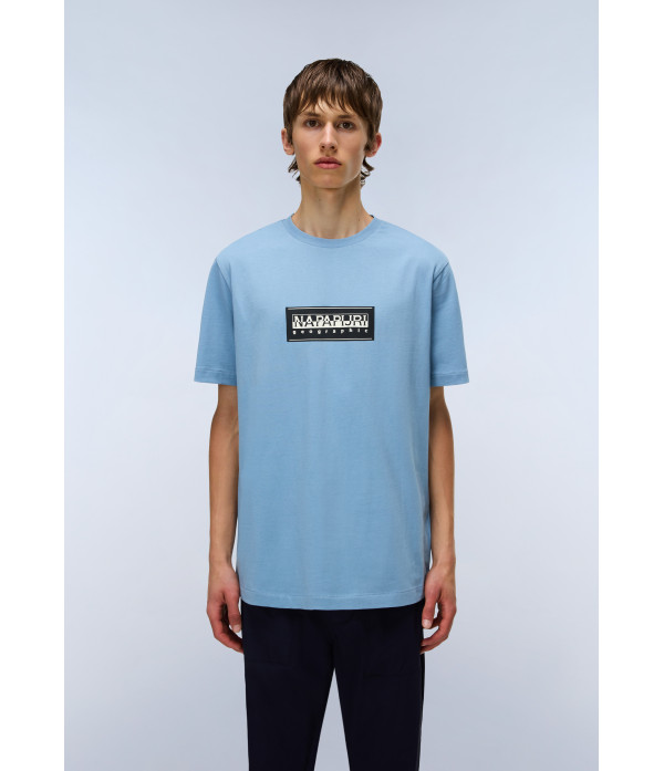 S-BOX LOGO SS FADED DENIM I84