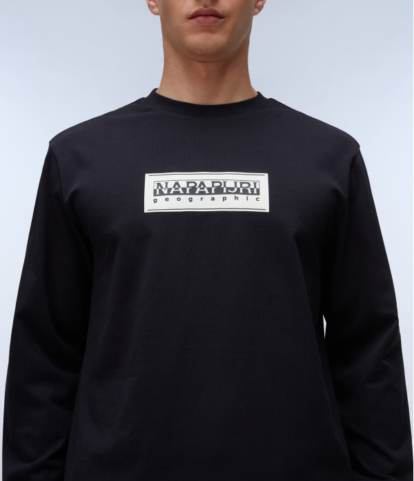S-BOX LOGO LS BLACK 041