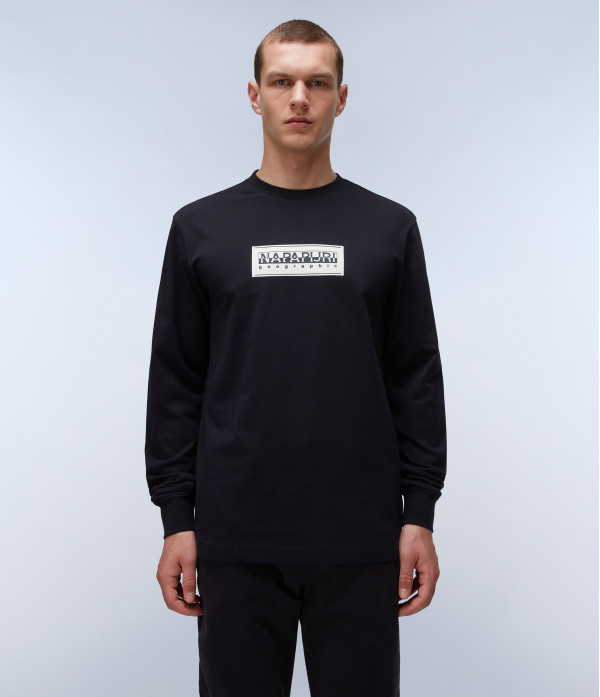 S-BOX LOGO LS BLACK 041