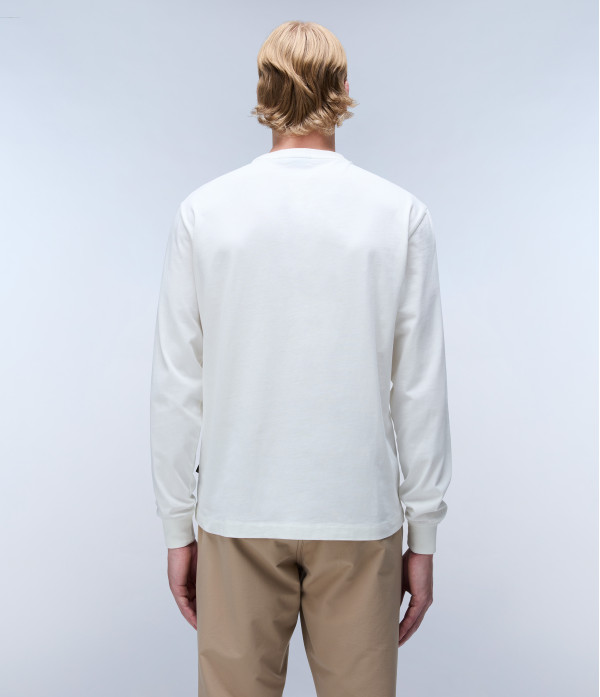 S-BOX LOGO LS WHITE HERON 
