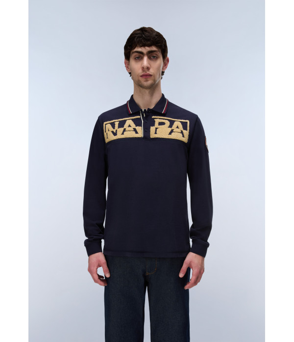 E-ARCHIVE POLO LS BLU MARINE 