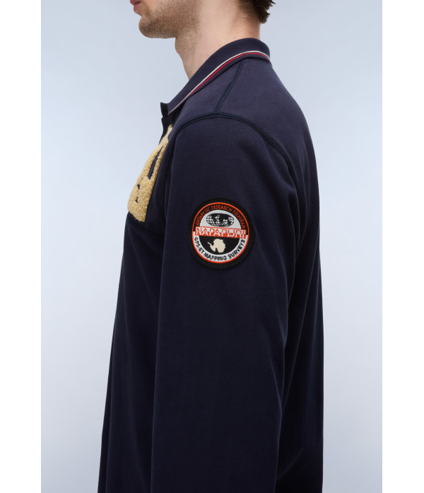E-ARCHIVE POLO LS BLU MARINE 