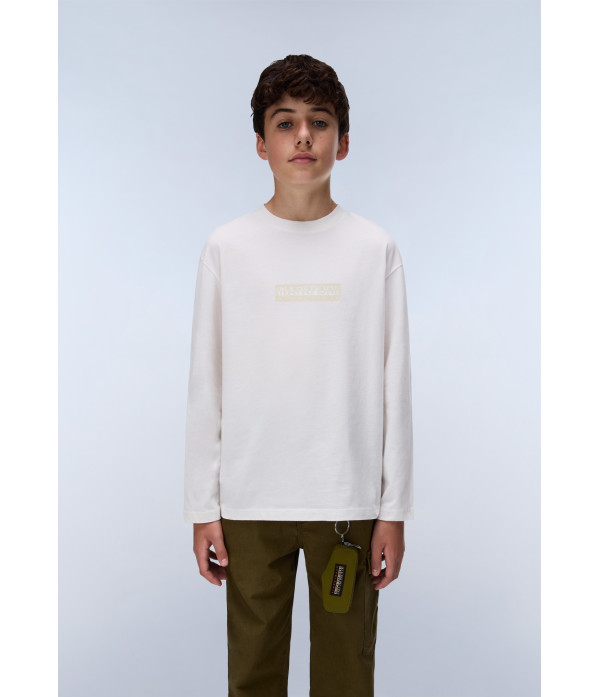 K S-NEW BOX LOGO LS WHITE WHISPER 