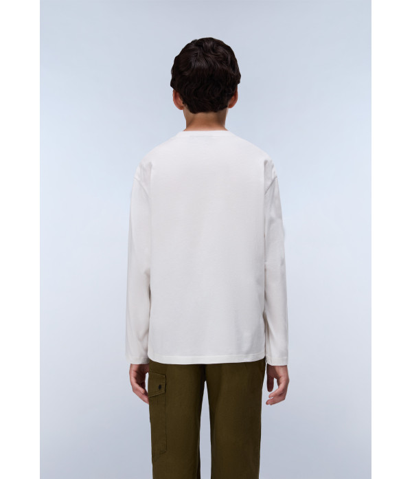 K S-NEW BOX LOGO LS WHITE WHISPER 