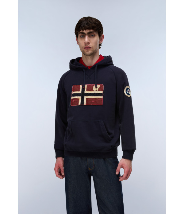 B-ARCHIVE SWEAT H BLU MARINE 