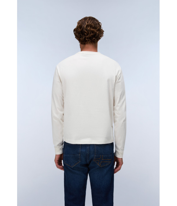 S-BOX LOGO LS 1 WHITE WHISPER 