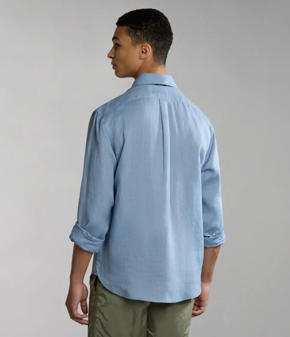 G-CRETON LS BLUE FADED B2B